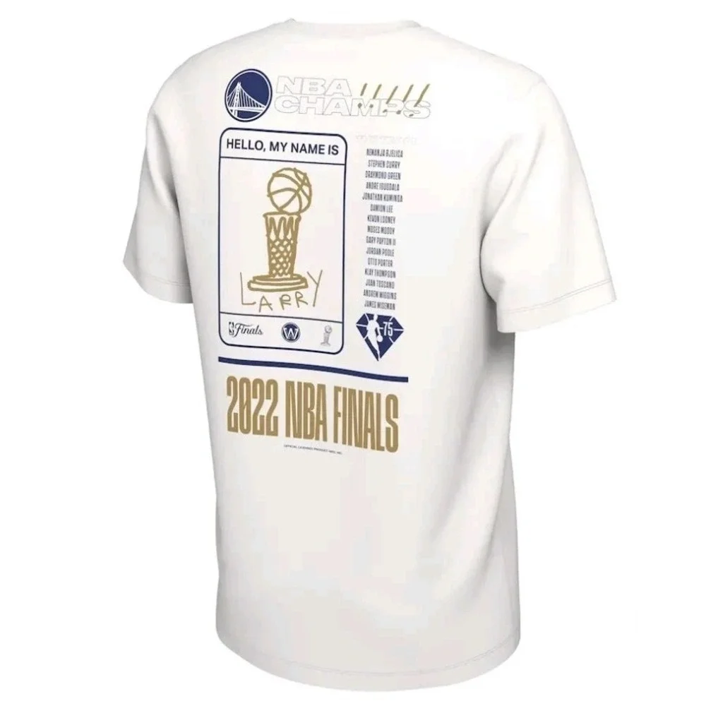 Men's Nike Golden State Warriors 2022 NBA Finals Champions Roster Shirt XL R20